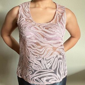 Alexis Patterned See through Top